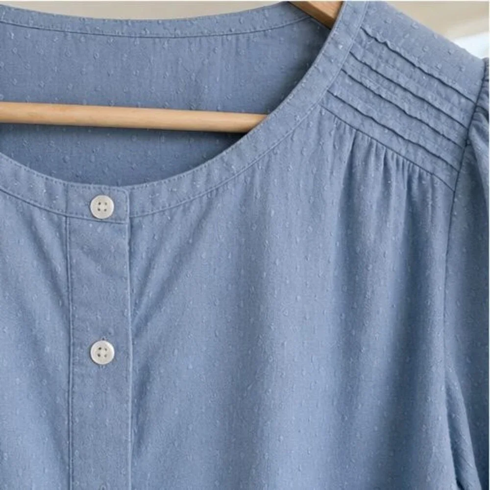 Olive Button Blouse